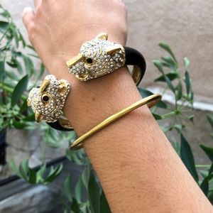 Vintage Jaguar rhinestone bracelet